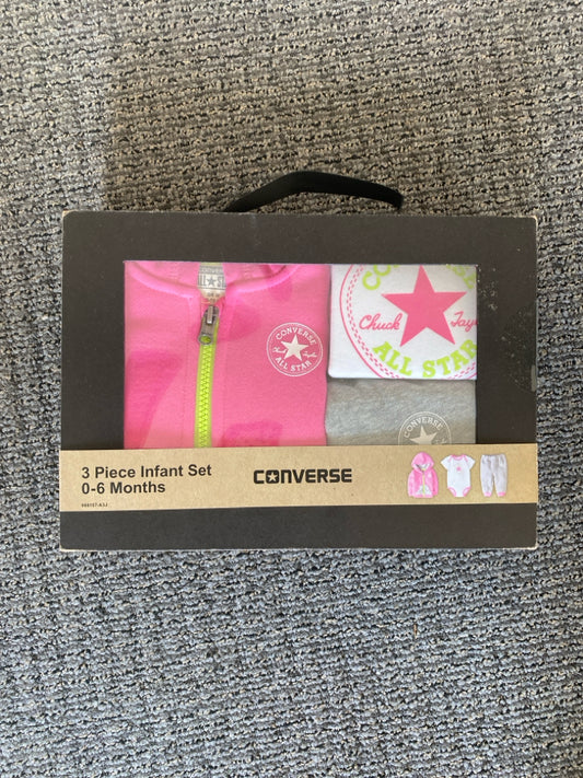 Converse Size 0/6M 3pc Outfit