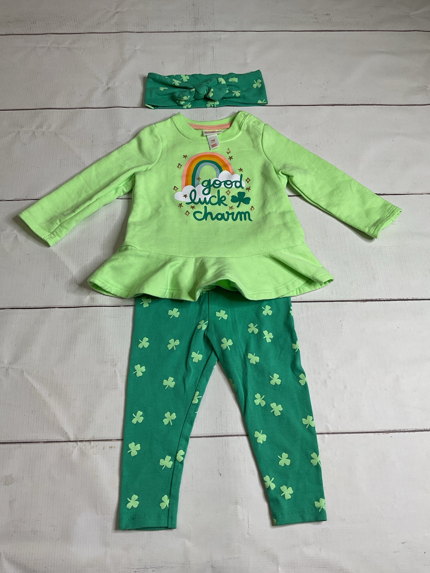 Cat & Jack Size 12M 3pc Outfit